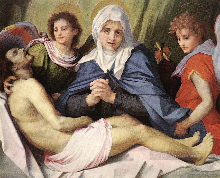 Beweinung Christi Renaissance Manierismus Andrea del Sarto Ölgemälde